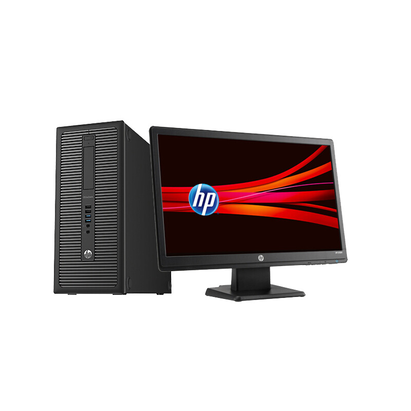 惠普(HP)600 G2 i5-6500 4G 500G 商用 办公台式机20英寸整机电脑